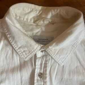Saturdays NYC button down short sleeve